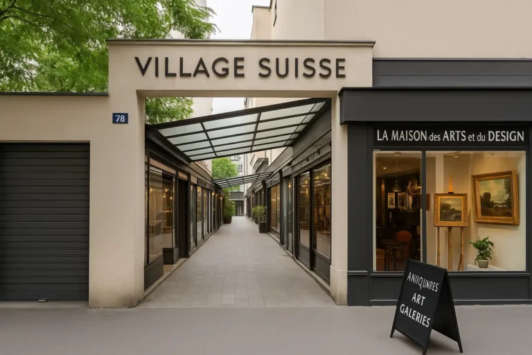 Adresse et repères : Village Suisse à Paris, marché d'antiquaires et galeries d'art